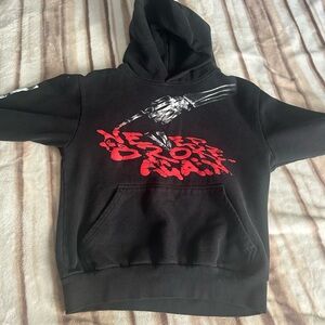 Vlone x NBA Youngboy bones hoodie black